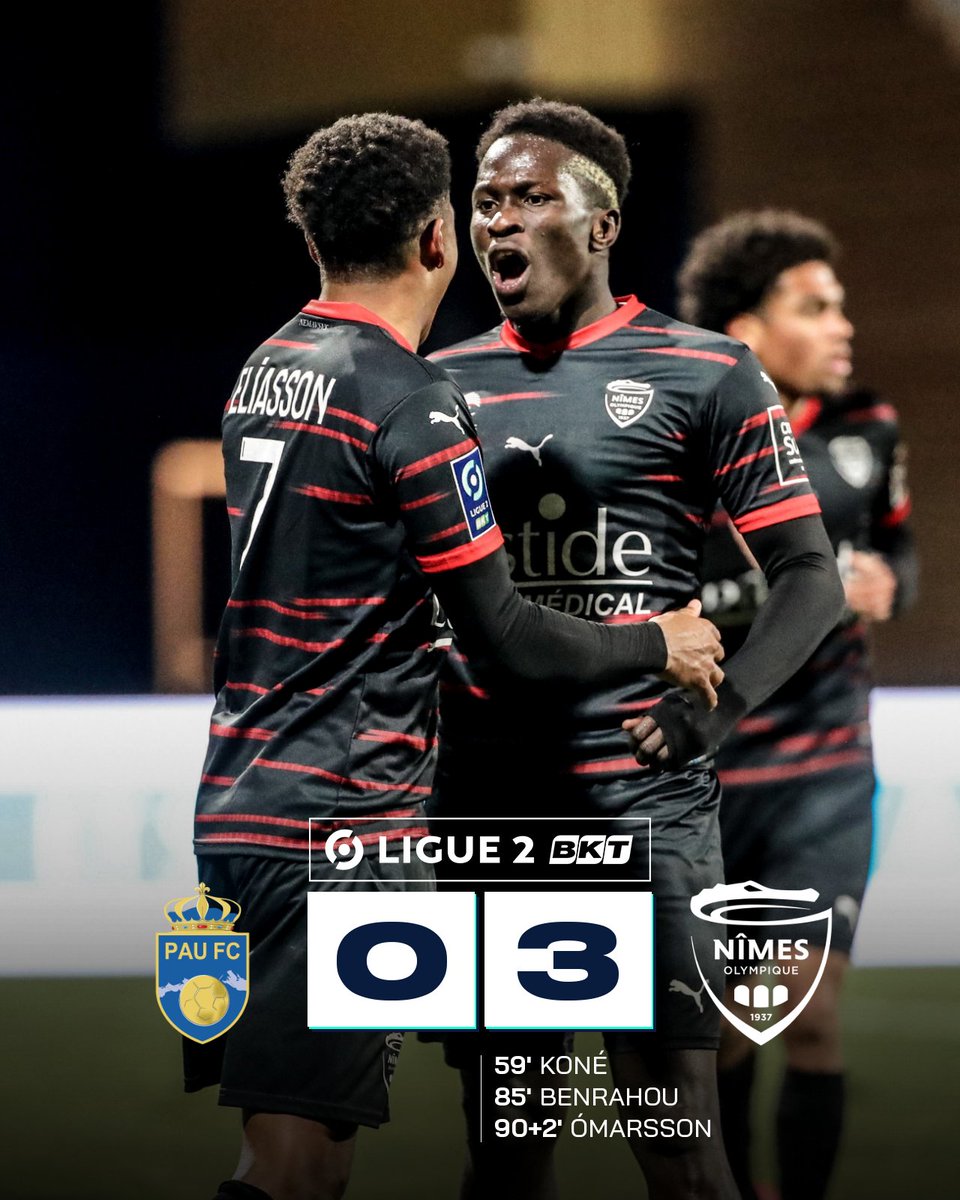 ✅ Le <a href="/nimesolympique/">🐊 Nîmes Olympique</a> enchaîne une troisième victoire consécutive en championnat 👉 bit.ly/3gmJasB

#PAUFCNO
