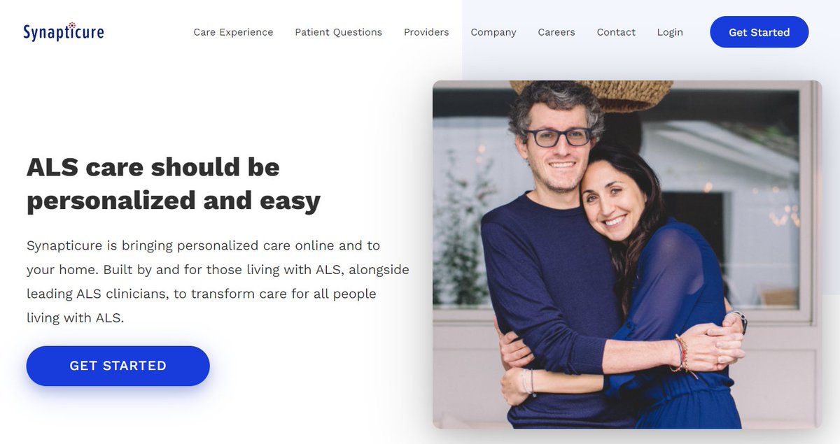 aVoice4ALS's tweet photo. 1st @bsw5020 &amp; @sabrevaya changed #ALS advocacy w @iamalsorg.  Now they are changing ALS care w an innovative new company called #SYNAPTICURE.

ALS is a heterogeneous disease. 
It's time your care is personalized for you &amp; your ALS.  

LEARN MORE:
https://t.co/1U14iazUMr
@nytimes https://t.co/vUp4vh67wb
