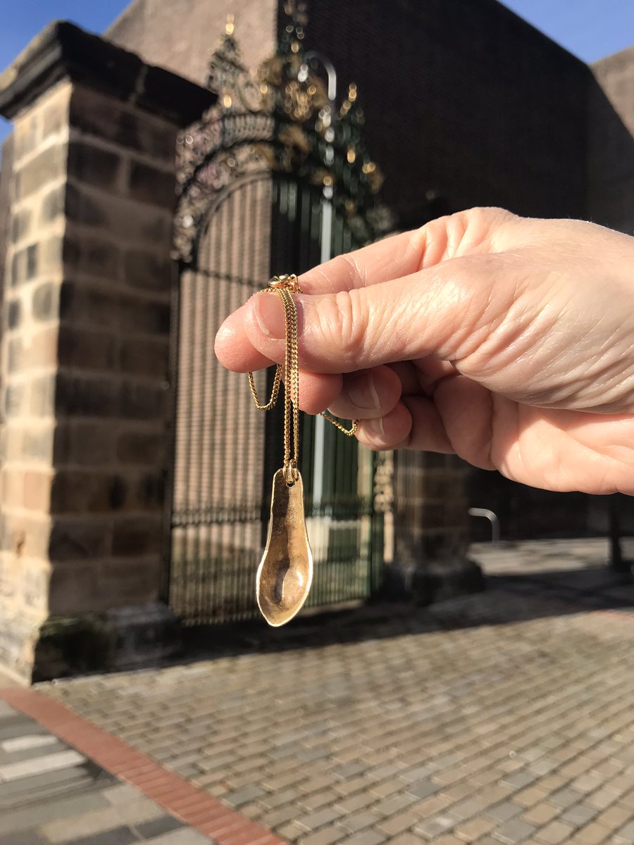 On Chinese New Year it was wonderful to see the beautiful little brass Chinese spoon pendant made by the wonderful <a href="/audio_mo/">Mo Pickering-Symes</a> <a href="/MuseumofMaking/">Museum of Making at Derby Silk Mill</a> glistening in the sunshine