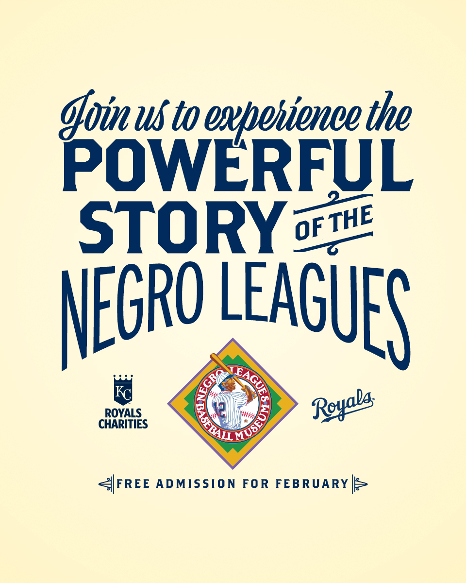 Kansas City Royals (@royals) on Twitter photo In celebration of #BlackHistoryMonth, the Royals and @royalscharities are covering admission to the <a href="/NLBMuseumKC/">Negro Leagues Baseball Museum</a> for the entire month of February!
Consider this tweet your ticket 🎟 In celebration of #BlackHistoryMonth, the Royals and @royalscharities are covering admission to the <a href="/NLBMuseumKC/">Negro Leagues Baseball Museum</a> for the entire month of February!
Consider this tweet your ticket 🎟