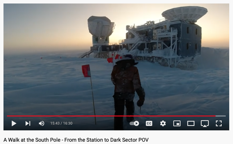 SPTelescope's tweet photo. Informative video from @JoeSpins with @sasharahlin  documenting the daily walk between station and the SPT that we do at the #southpole #Antarctica!  The winterovers do this walk daily, even when its -82 F air temp / -122 F windchill like in this video!  https://t.co/BlQGDAhOEu https://t.co/1fk6gAlhSy