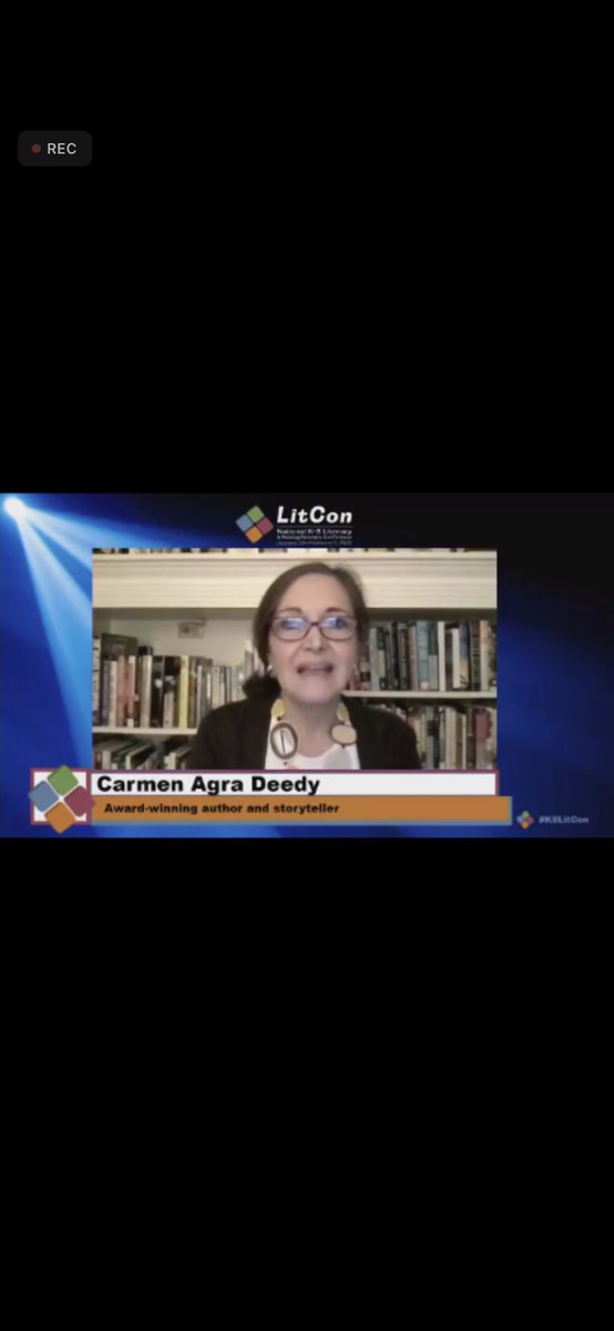 #FCPSLitCon #K8LitCon    Loved listening to Carmen Arga Deedy.  I wish more than anything each day, I help a kid meet their book.