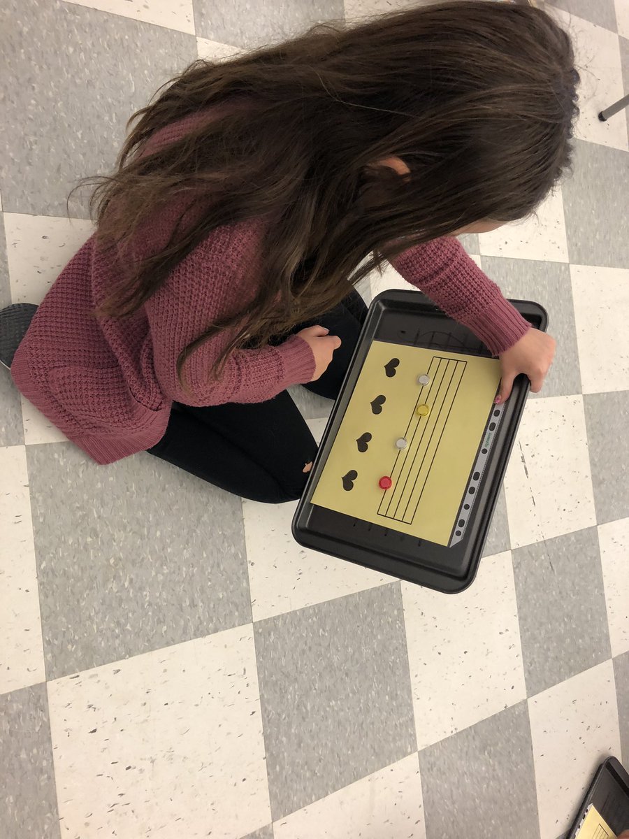 Gr. 3 working in partners on music staff literacy using magnets and cookie sheet staff boards. For now we will transfer our knowledge to class xylophones. <a href="/BerwickSchool/">Berwick School</a> <a href="/AVRCE_NS/">Annapolis Valley Regional Centre for Education</a> <a href="/NovaScotiaMEA/">Nova Scotia Music Educators Association (NSMEA)</a>