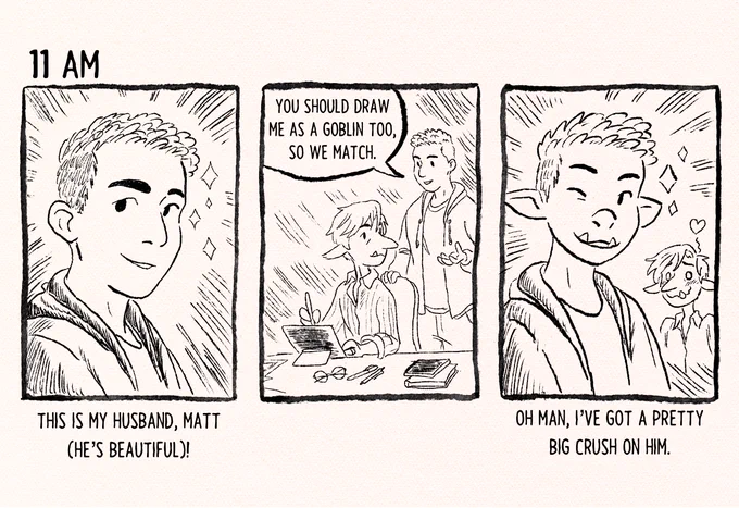 Just a couple of gay goblins! #hourlycomicday 
