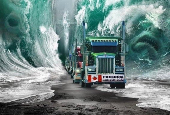TheNorskaPaul's tweet image. Am I too late to join the #CanadaTruckers in #OttawaConvoy 🤷‍♂️
So wanted to meet little #JustinTrudeau but he’s run away from the big, burly big rig dudes #FreedomConvoy2022 😳
