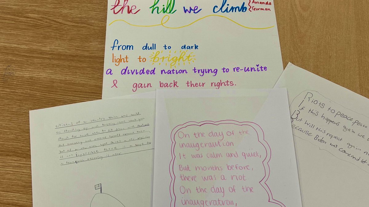 The S3’s have really enjoyed studying The Hill We Climb. It was such a fun way to introduce them to skills they will need for their National 5! ❣️