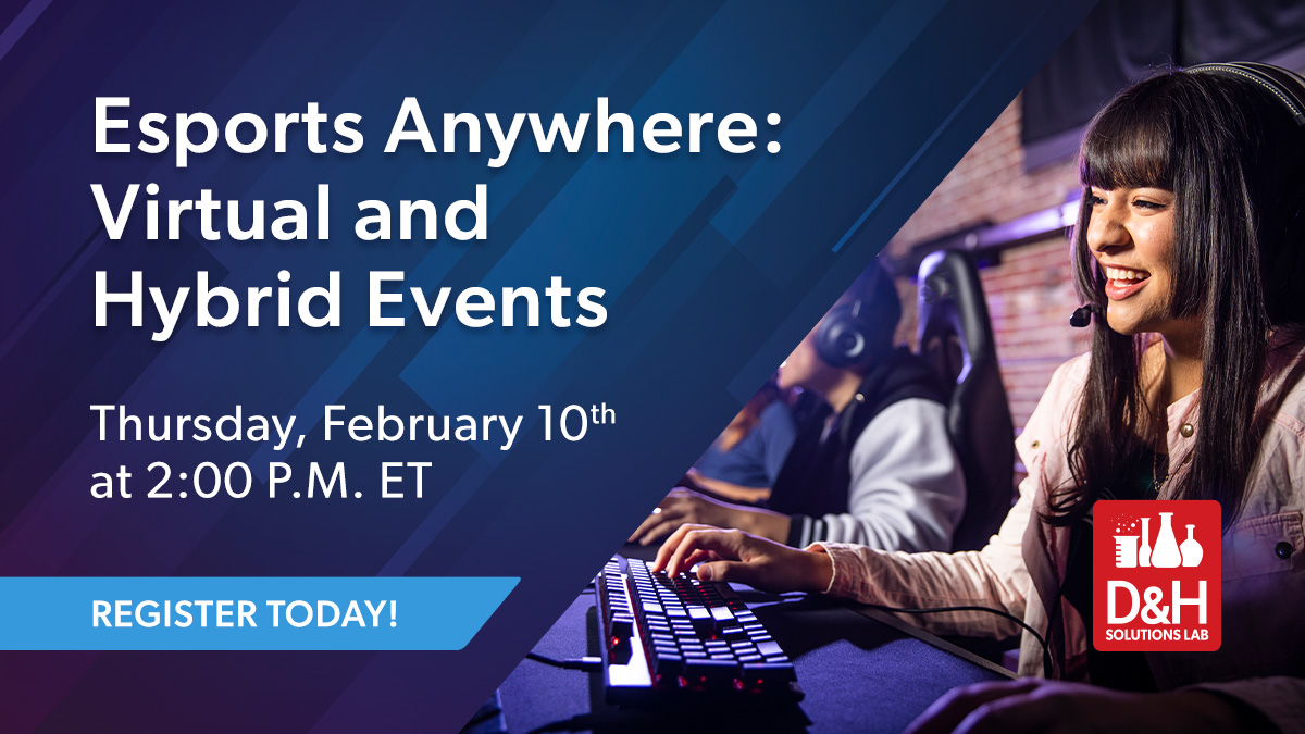 dandh's tweet photo. Incorporating #Esports into everyday academia may seem daunting to educators. Our team of #EsportsEDU experts will share key considerations and insight, helping you navigate your conversations with #EdTech clients.
#DHSolutionsLab 🎮 https://t.co/yAD6Esrveq https://t.co/cu3sfrmTMS