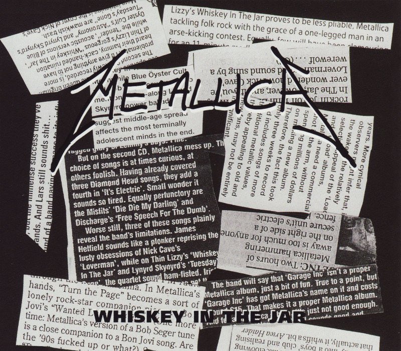 BookOfMetallicA's tweet photo. February 1st, 1999: #Metallica released the single "Whiskey in the Jar" from their compilation album "Garage, Inc."! 🥃

Metallica performed the song live 74 times, most recently played on 8th of June, 2019, Ireland 🇮🇪 https://t.co/TcY3SVFRaF