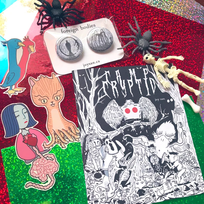 👹👹👹 CAMP CRYPTID for February 2022! An 8-page zine plus other goodies 👹👹👹 Sign up before March 1st to get these rewards! https://t.co/4SrDEYQhIi Thanks for checking it out and for your support 🥰 