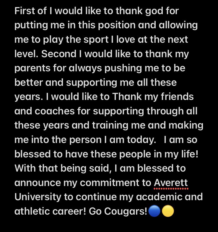 Jaedon54425998's tweet photo. 1000% COMMITTED!🟡🔵 @coachphenry @Coach_Blackk4 
@AverettUCougars #Thinkblueandgold #GoCougars https://t.co/KwIuwufeOs