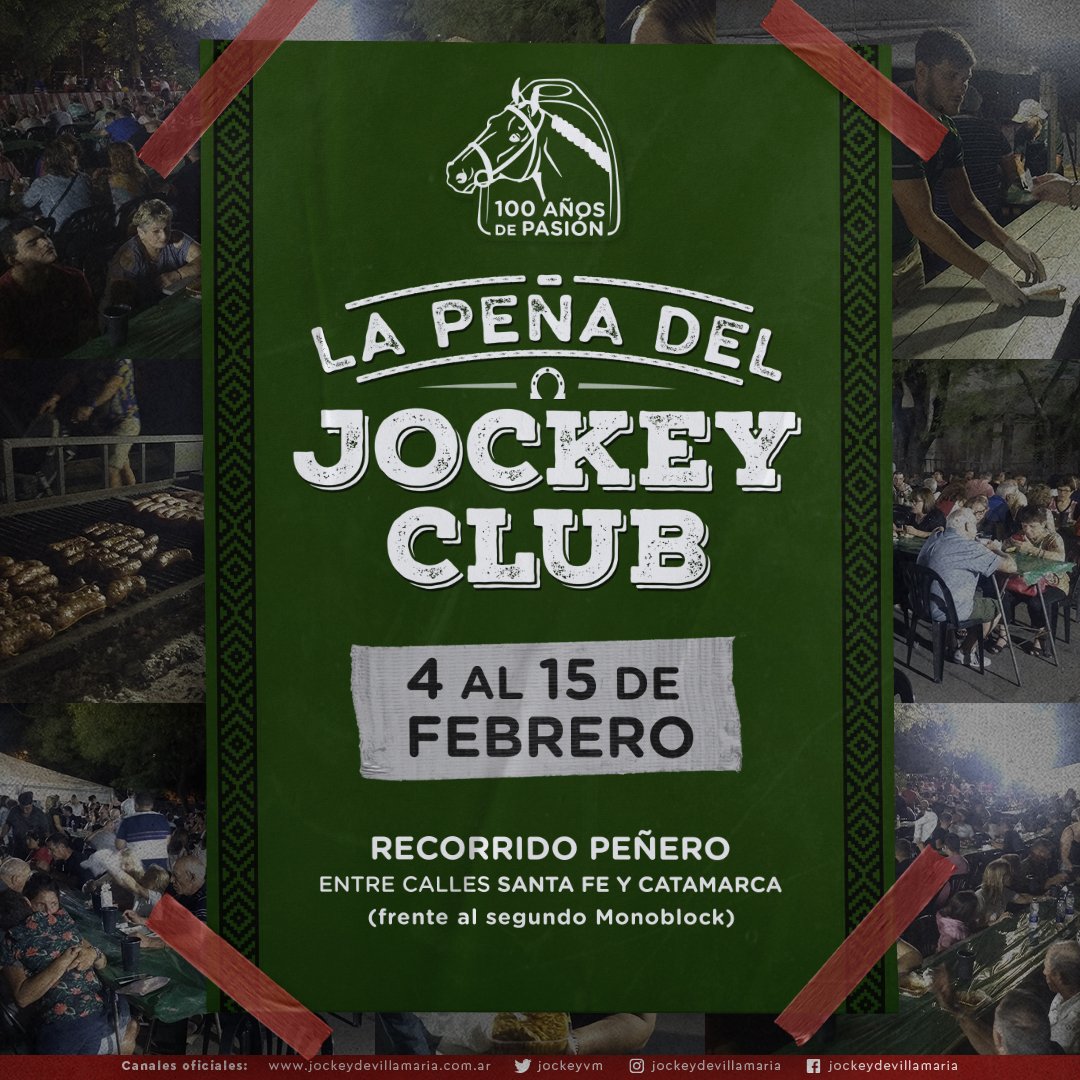 Se viene ... Recorrido Peñero🦉
La Peña del Jockey Club🇧🇬
➡️Cómo todos los años vamos a estar con nuestro tradicional Patio de Comidas. 
📆Del 4 al 15 de febrero podes probar nuestras exquisiteces. 
📍Frente a los Monoblocks entre calles Catamarca y Santa Fe.
Somos Nosotros 💚❤️
