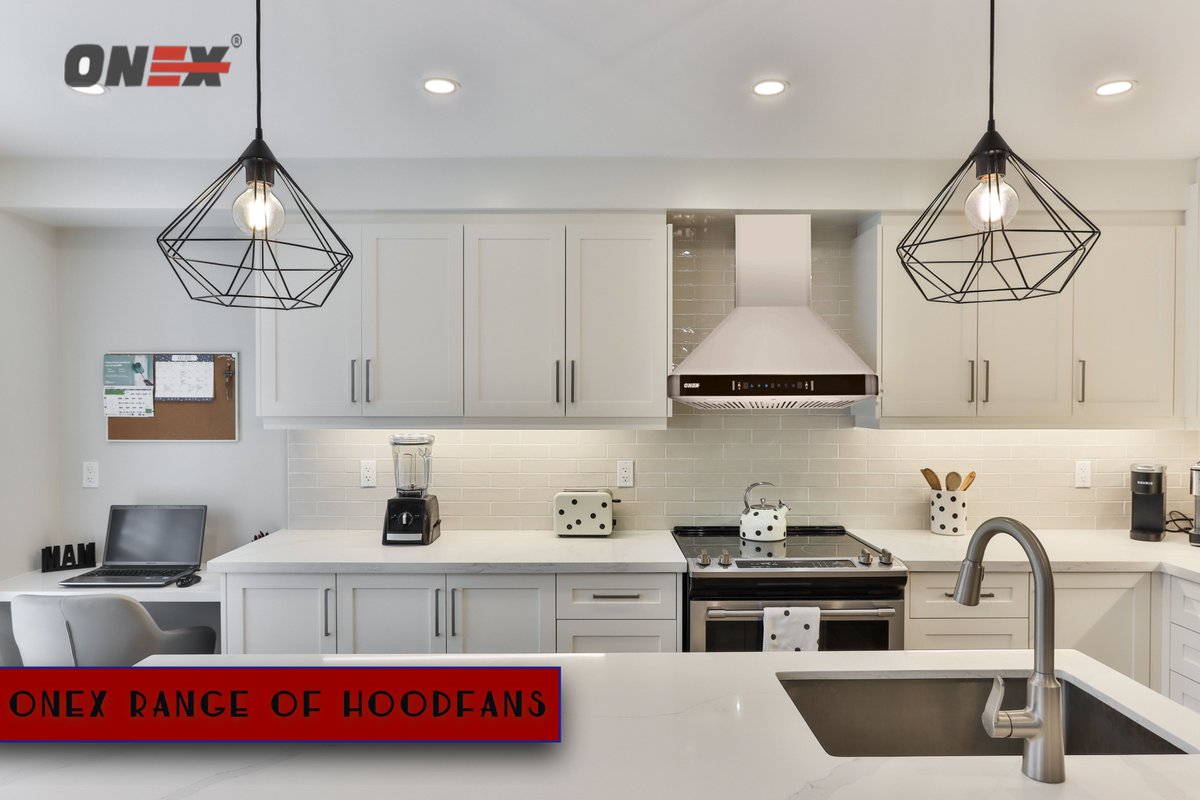 onexcanada's tweet photo. Onex range #hoodfans are designed to perform and look great. Bring home your #kitchen companion today. Check out our full range of products on @WayfairCanada @Wayfair today. https://t.co/BYCsNG3MLf