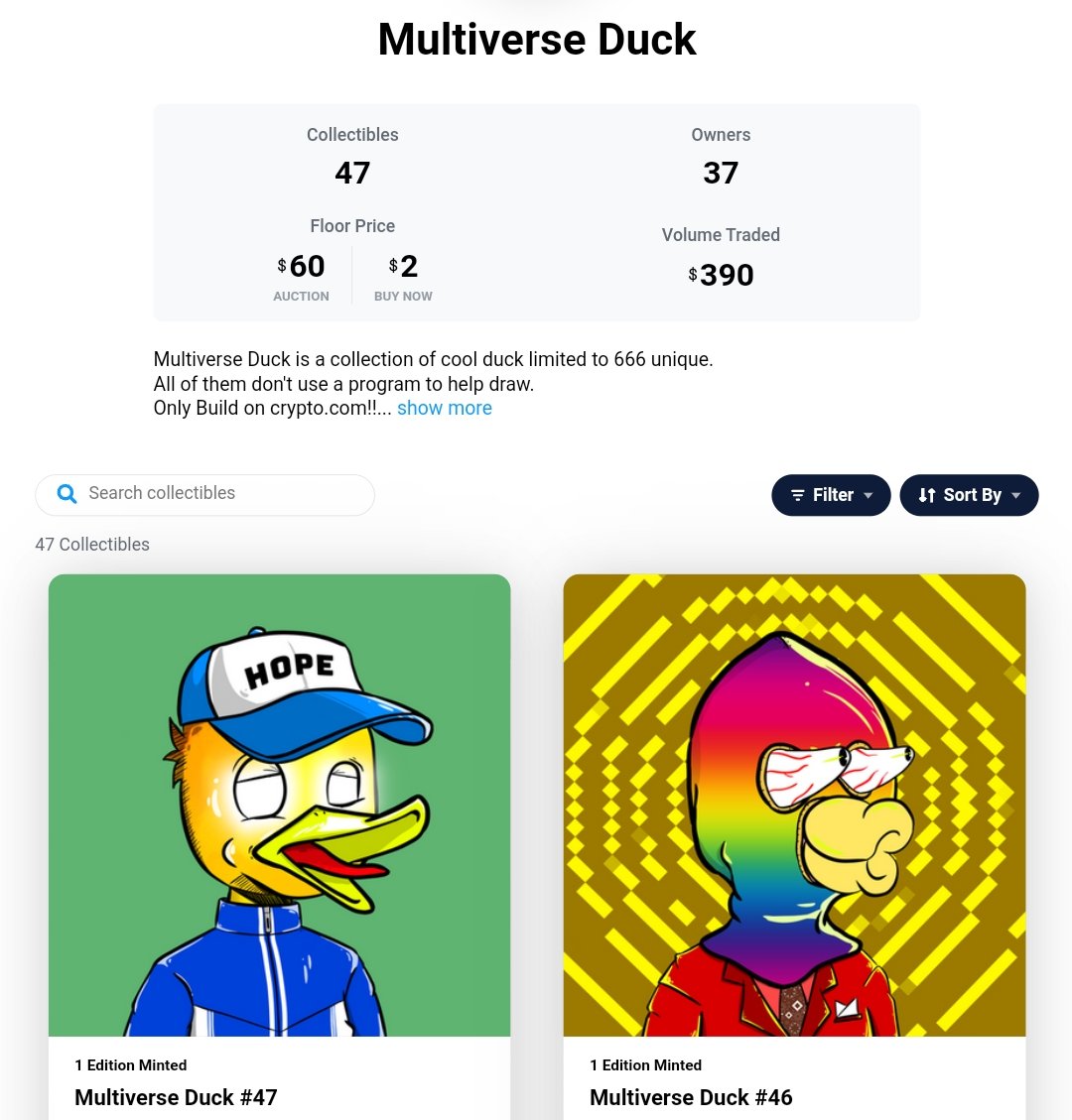 NebularC21's tweet photo. Congratulation!! Multiverse duck 36 owners. Thank thank and new drop 46-47 love me love my duck haha. π―π¦ππ
https://t.co/ssnwljq1Em
#NFT #crofam #Cryptocom #NFTCommunity #nftcollector #multiverseduck https://t.co/rWGMvtoSIX