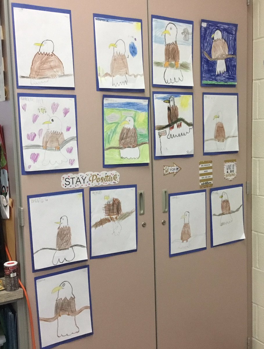 Thank you Mrs. Cook for teaching my class yesterday! I love the special project that you did with them!🦅💚 <a href="/MrsCooksPlace/">Mrs. Cook</a> <a href="/CopperHillES/">Copper Hill</a>