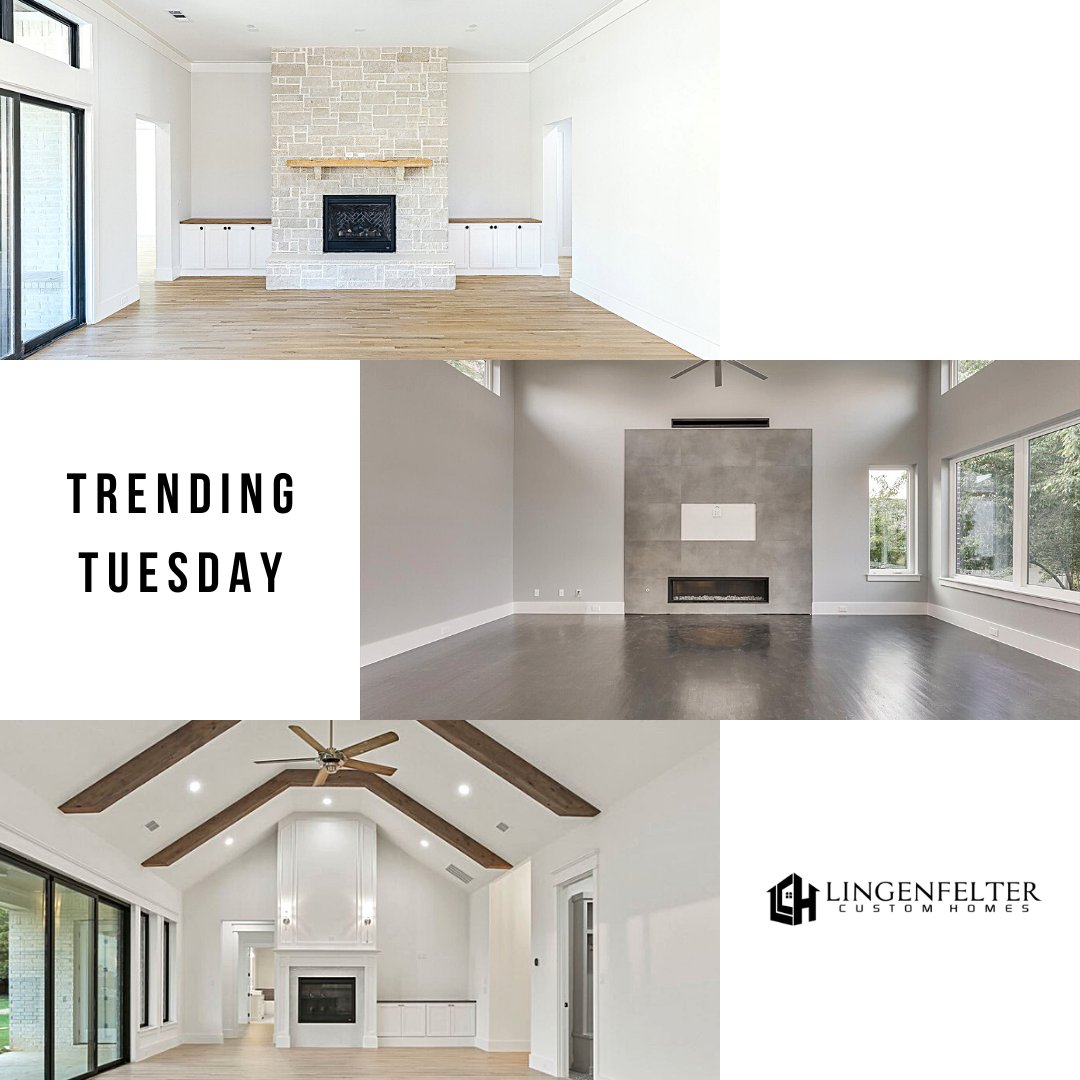 LLHDFW's tweet photo. Many of our customers like to get creative with materials for their fireplace faces. What is your favorite? #trendingtuesday #lingenfeltercustomhomes #customhomebuilder #dfw #dallashomebuilder #lch #newhome #customhomes https://t.co/p9IQ0pyRgN