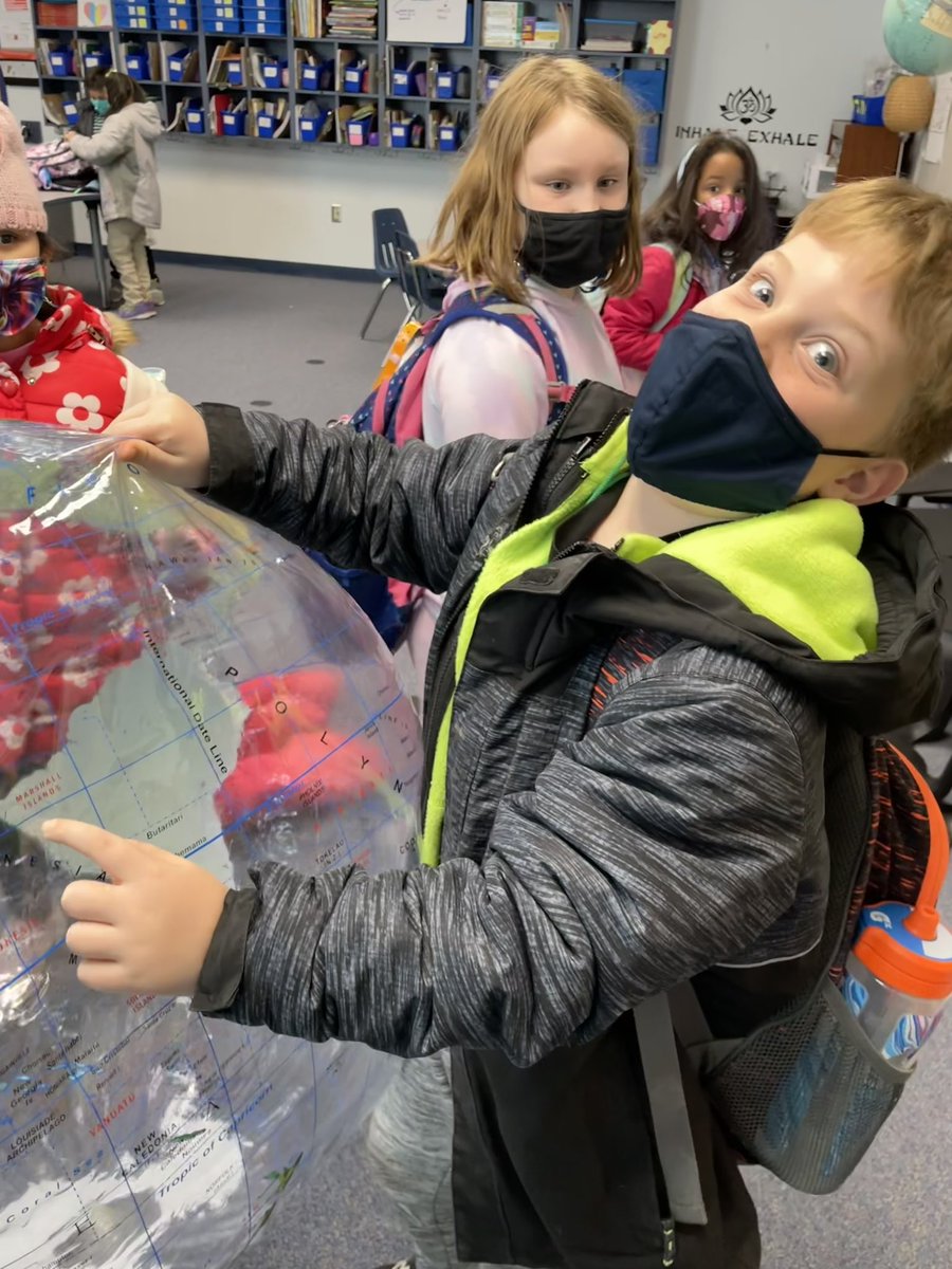 I belly laughed with my class this afternoon. Who knew so many of our names can be found on the globe?! 🌎 #lresPride @LakeRidgeES
