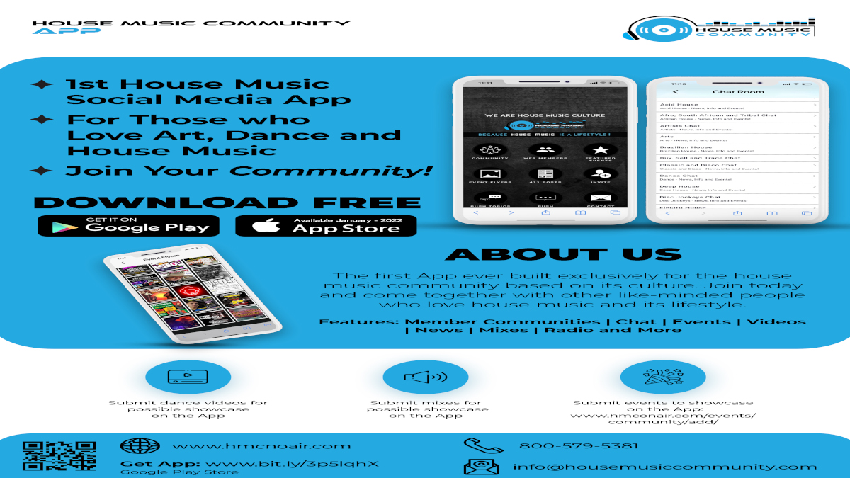 HouseMusicComm's tweet image. Love house music?  Join our new full-featured community and App.  Offering an online community based on house music culture.