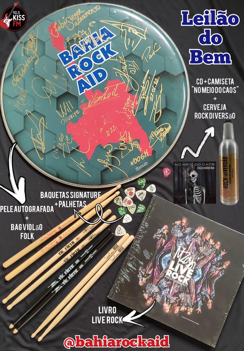 pgtihuana's tweet photo. Já deu o seu lance? Corre q ainda dá tempo! #bahiarockaid @Kiss_FM 🔥🥰🤘🏼🙏🏼 https://t.co/ruw1tEu4qP