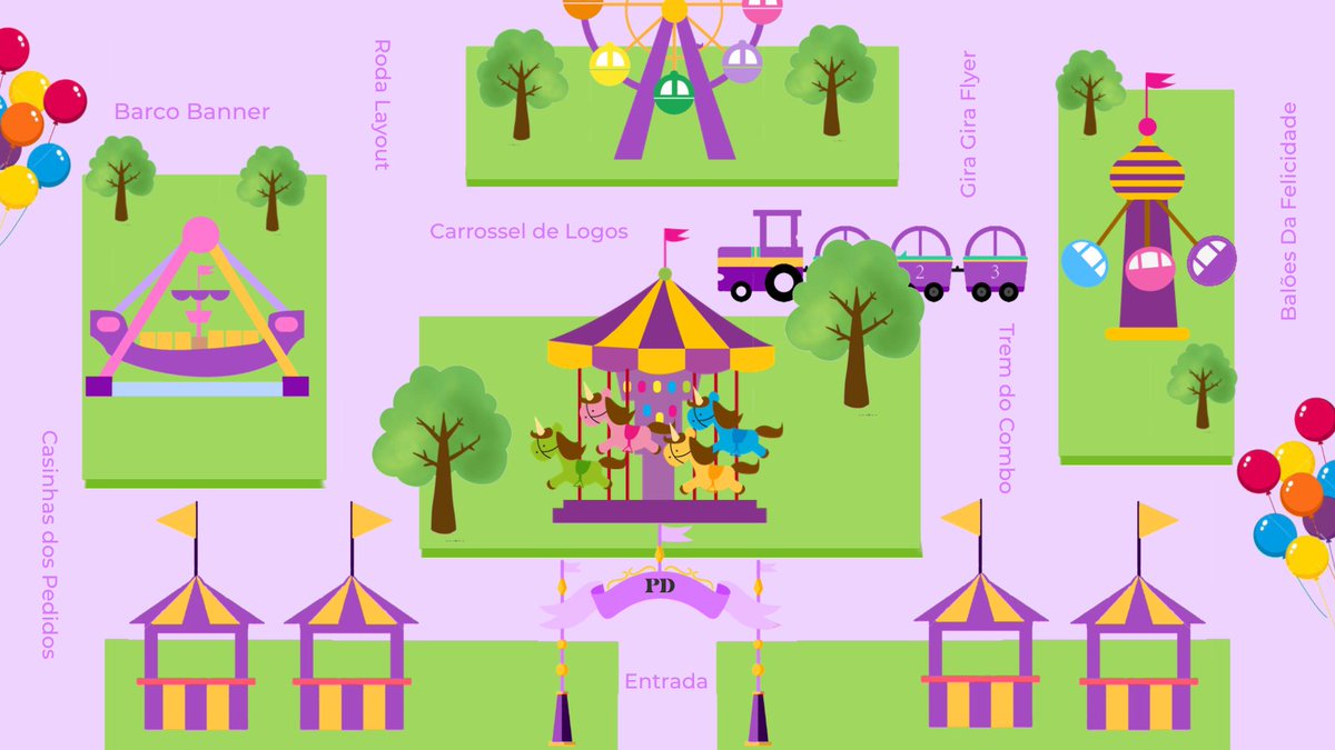 Purpledsg's tweet photo. 💜 O Parque Purple world Dsg está aberto! Conheça o mapa para você conhecer nossas aventuras 🎠
#PurpleDesign https://t.co/KGvqvqQY4U