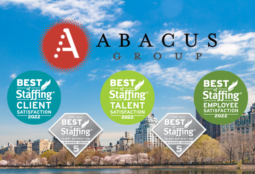 abacus_group's tweet photo. We are proud to announce we have received ClearlyRated's Best of Staffing awards for Client, Talent, and Employee satisfaction! https://t.co/5ZA1ravowE