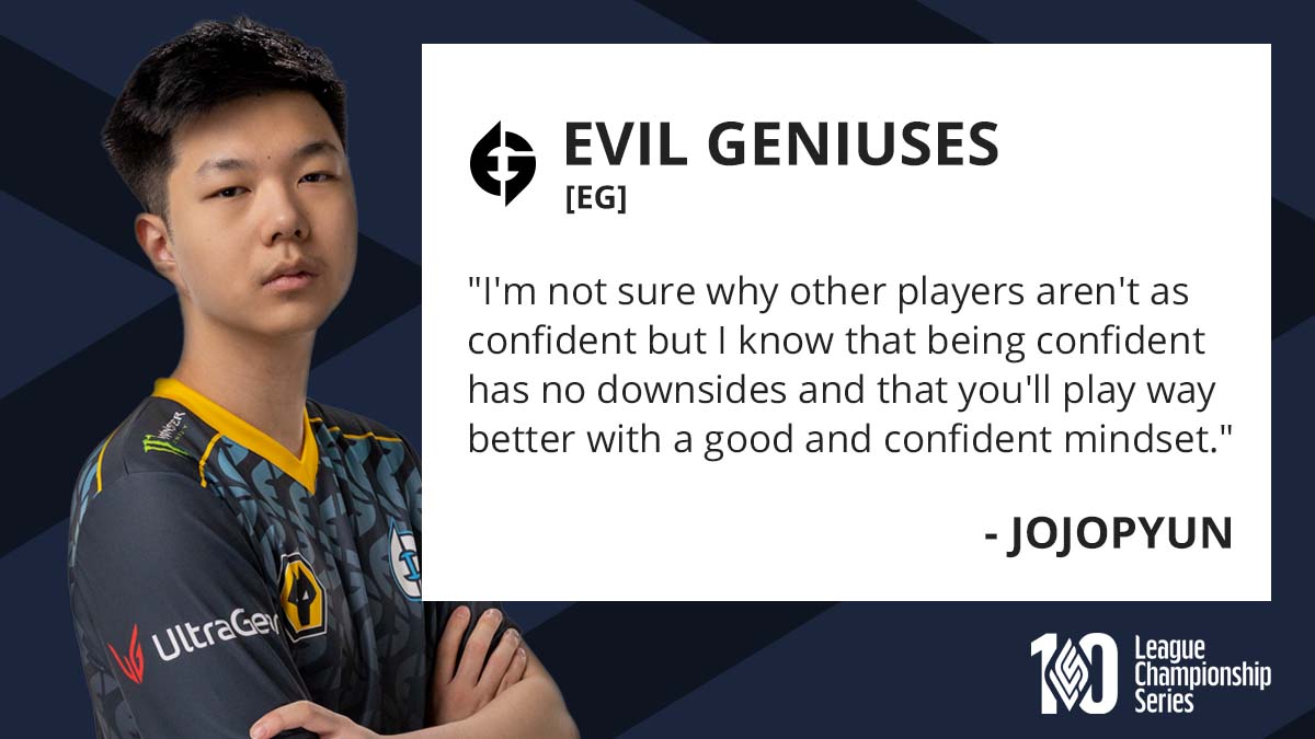 LCSOfficial's tweet photo. "'You think you're the best mid laner outside of Chovy, true or false?' I asked @jojopyunlol a few days before Lock In Finals.

'True,' he answered immediately."

Read 'Meet Jojopyun, @EvilGeniuses ’ prodigious rookie mid laner' by @leagueofemily at: https://t.co/BC5B401NR9 https://t.co/20ljXmlhrz