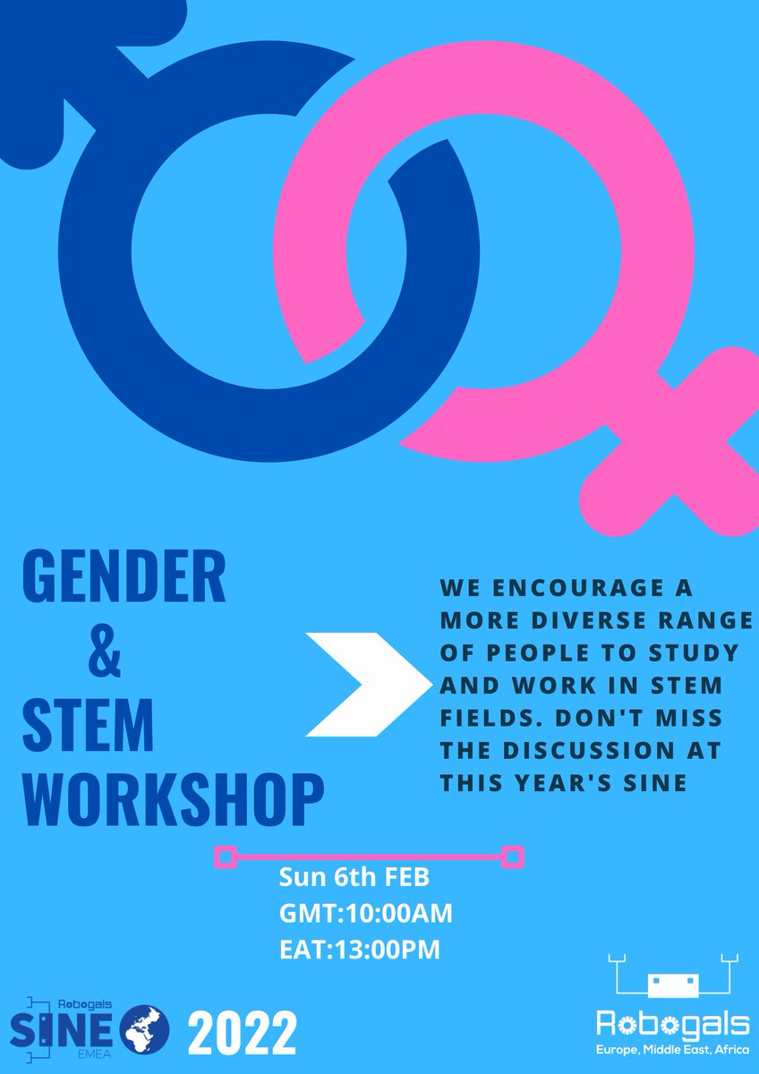 Gender and equality are at the core of  Robogals. We are excited to have this as part of our discussion in this EMEA SINE 2022. You are much welcome to join in. See you then!