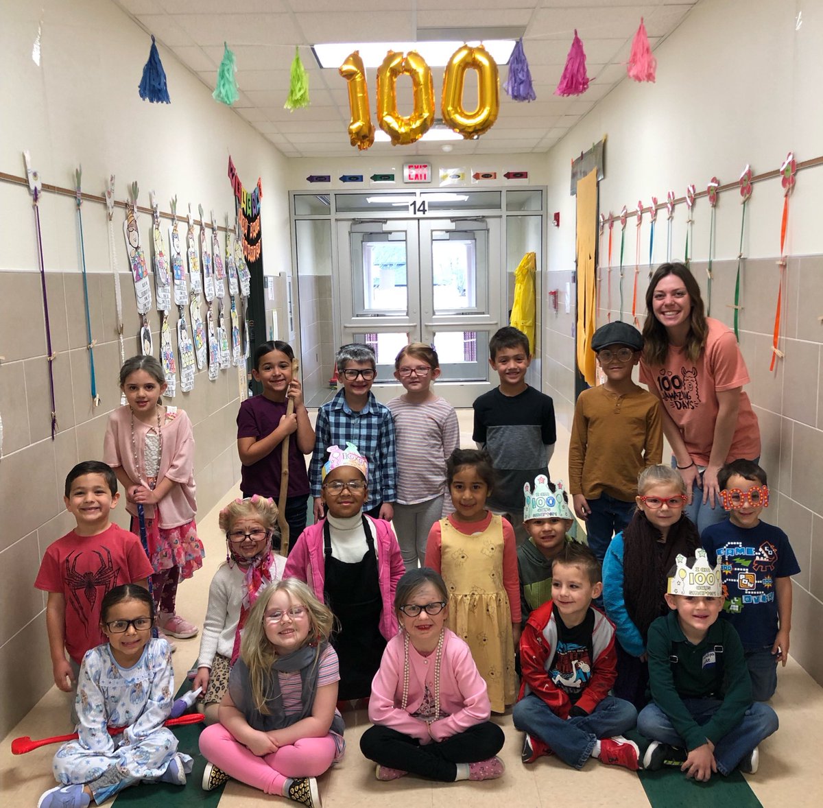 Fun activities and some great looking 100-year-olds filled the classrooms at <a href="/WSESWildcats/">WSES Elem School</a> for #KISD100thDay.