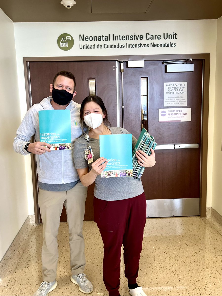 Big day for <a href="/hopestory_org/">Hope Story</a> . Today, we delivered copies of the Spanish translation of our booklet for new parents of children with Down syndrome to the NICU at <a href="/Parkland/">Parkland Health</a> ! #DownSyndrome