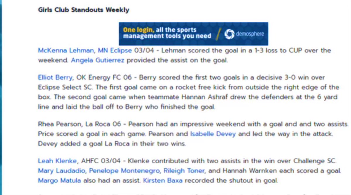 MEclipse04's tweet image. Thanks to @cincyunited 03/04 GA for making the trip to MN. The outcome wasn’t what we wanted but we get another chance next Sat as we welcome @Century_Utd 03/04 GA to the Maple Grove Dome at 4:45pm. Quality unsigned 22/23’s on display
@TopDrawerSoccer @GAcademyLeague @andy_kaasa