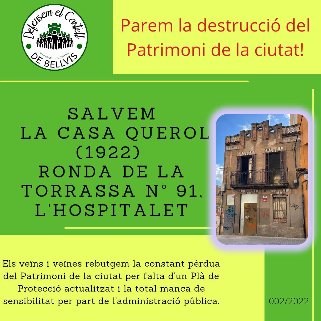 ElBellvis's tweet photo. Des de Defensem el Castell de Bellvís denunciem la degradació de #CasaQuerol | Avui hem enviat correu electrònic a #Ephus de l’@LHAjuntament #SOSPatrimoniLH https://t.co/QRU6aH9ja9