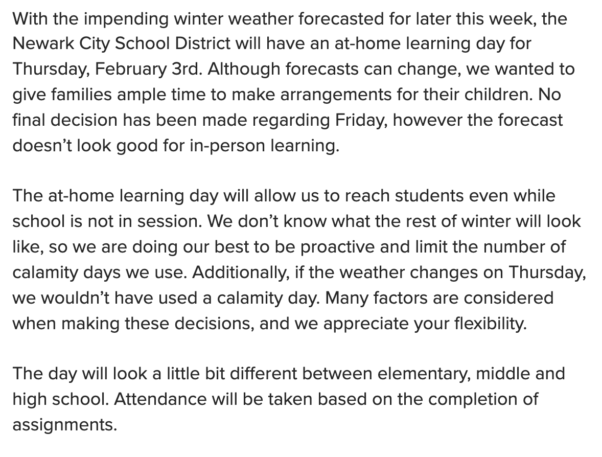 Newark City Schools tweet media