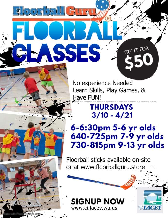Floorballguru's tweet photo. Classes are filling up for the upcoming Floorball session in March. Don't wait to sign up as it's looking like all three sessions might sell out. Come play #Floorball with us. We'll teach the basics and have fun. If you like #hockey this is a great alternative. https://t.co/YCoIqKJxuF