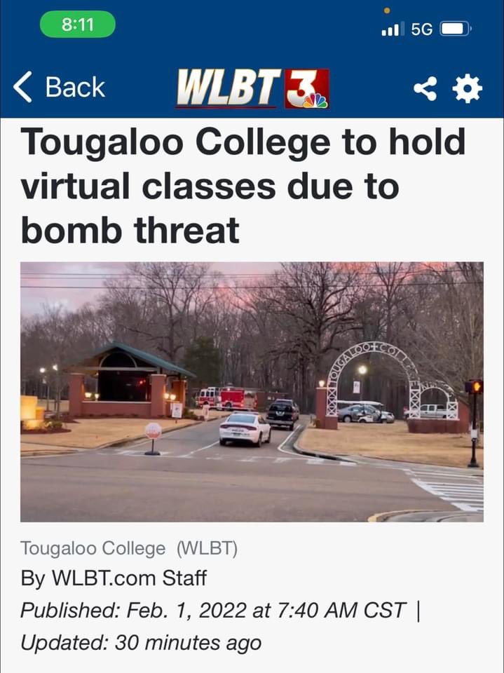 theenemyparty's tweet photo. On this first day of black history month every single HBCU in the state of Mississippi received bomb threats. https://t.co/iNrfLpuLAO