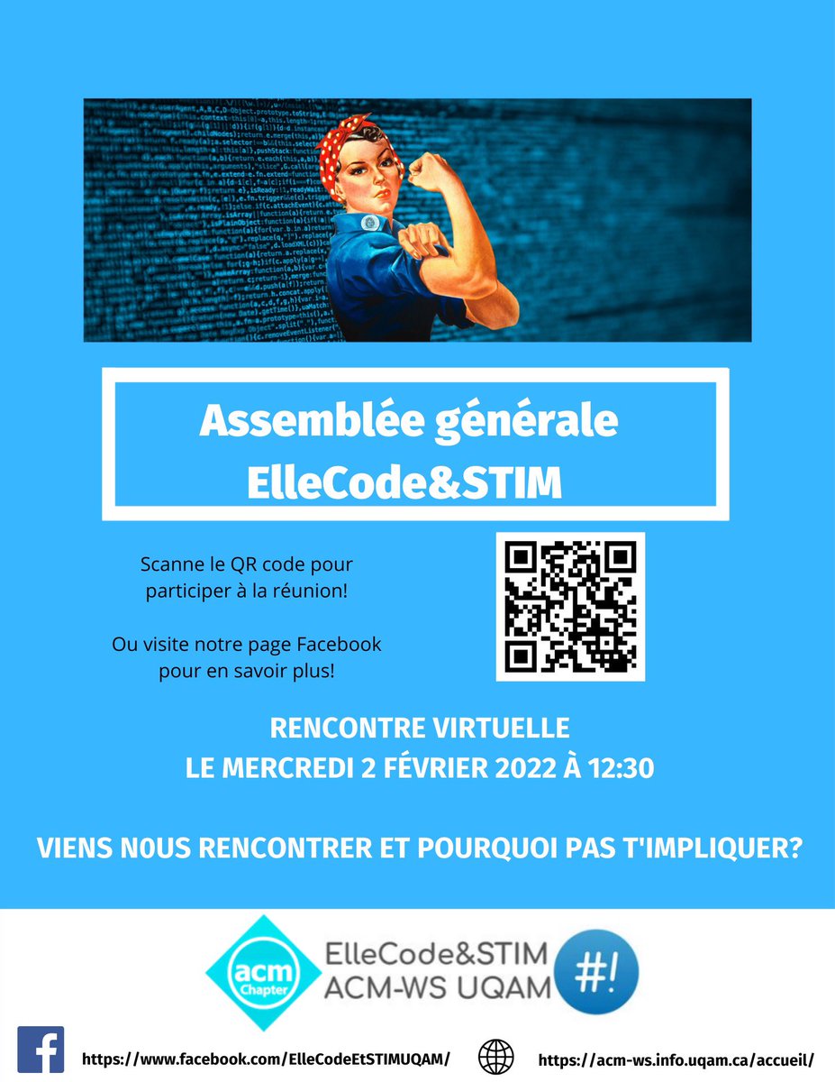Nous vous attendons demain en grand nombre pour l’assemblée générale de l’association à 12:30 via zoom uqam.zoom.us/j/88642520232