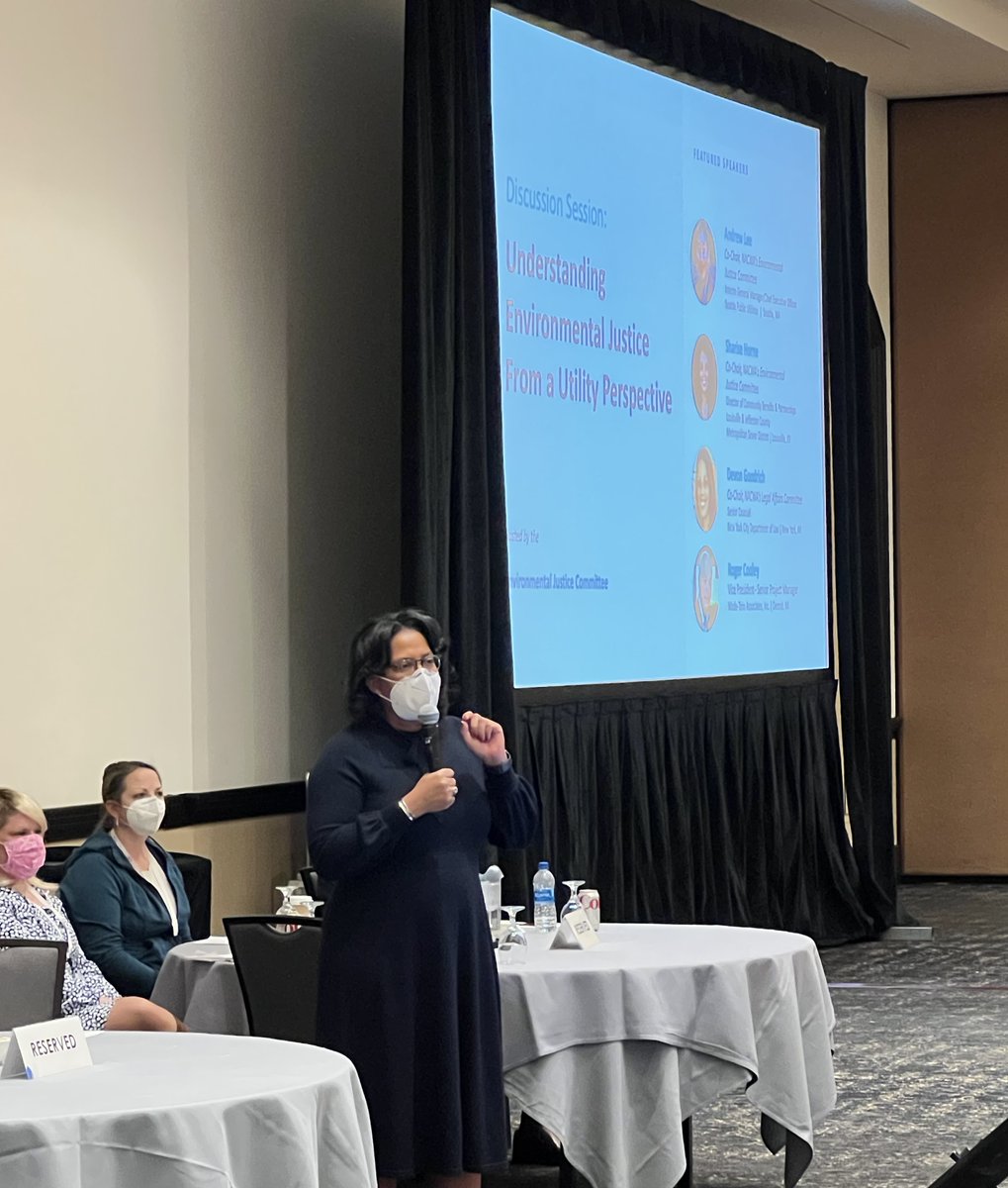 NACWA's tweet photo. NACWA President and @dcwater Chief Operating Officer and Executive Vice President, Kishia L. Powell @COO_KLP, welcomes everyone to NACWA’s inaugural Environmental Justice Committee meeting. #Winter22 https://t.co/t3FVcnPGl2