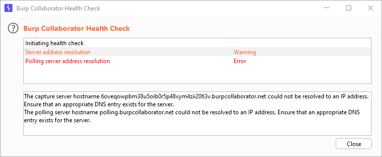 xploresec's tweet photo. @PortSwigger @Burp_Suite Is public Burp Collaborator down? Tried Polling over unsecured HTTP as well. https://t.co/oKY2yknNsq
