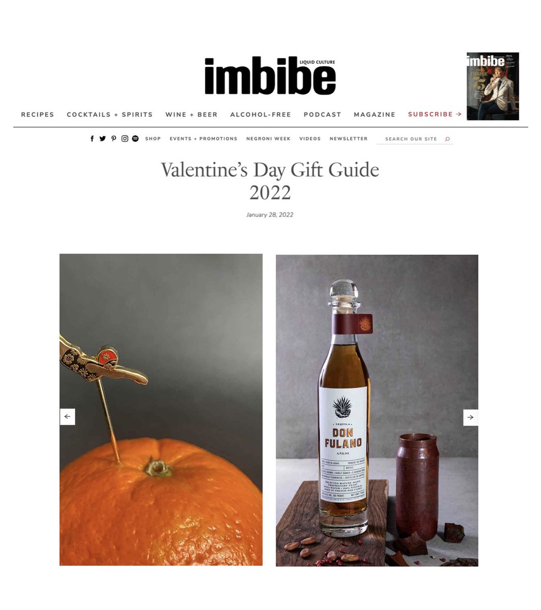 DON FULANO TEQUILA (@sipdonfulano) on Twitter photo This marriage of very old tequilas aged in French limousine and nevers oak casks is part of the Valentine's Gift Selection by <a href="/imbibe/">Imbibe Magazine</a>
Thanks for that.
Article: imbibemagazine.com/valentines-day… This marriage of very old tequilas aged in French limousine and nevers oak casks is part of the Valentine's Gift Selection by <a href="/imbibe/">Imbibe Magazine</a>
Thanks for that.
Article: imbibemagazine.com/valentines-day…