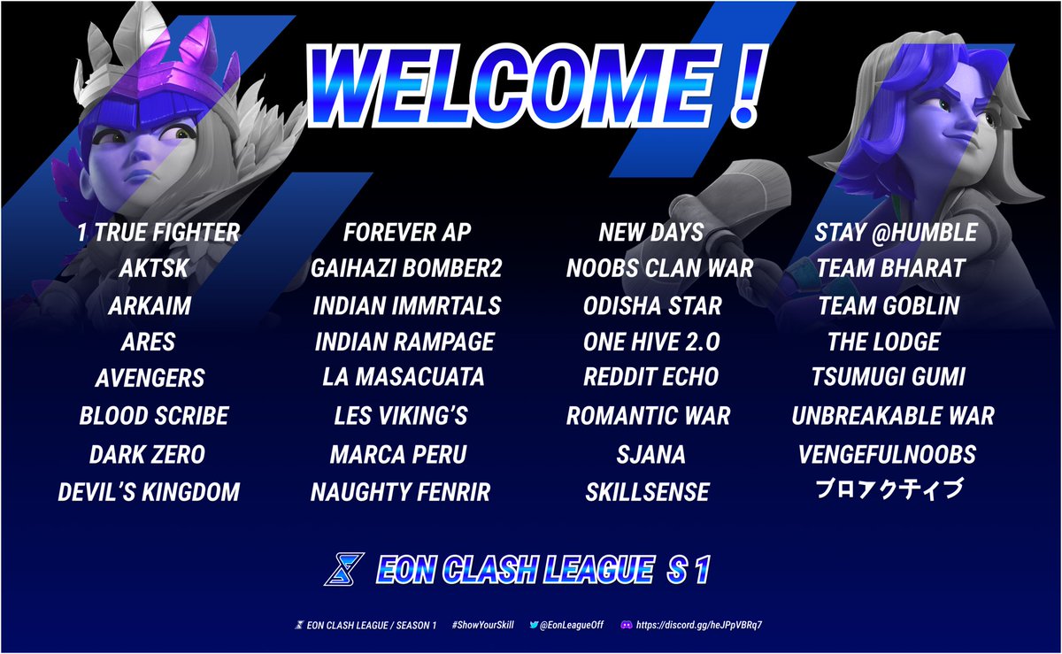 EonLeagueOff's tweet photo. You’ve all been waiting for it.
The time has come to announce the 32 selected teams !
We would like to thank all the teams for the hype around our first season since we counted more than 60 teams registered !
We welcome the 32 teams and wish them the best of luck !
#ShowYourSkill https://t.co/HIqovwD7BL