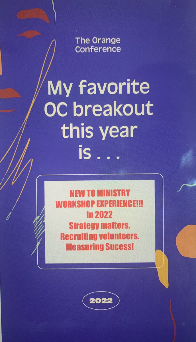 OrangeMistyP's tweet photo. Orange Conference Breakouts are LIVE.  #OC22  @OrangeLeaders https://t.co/7avhMDQgv1