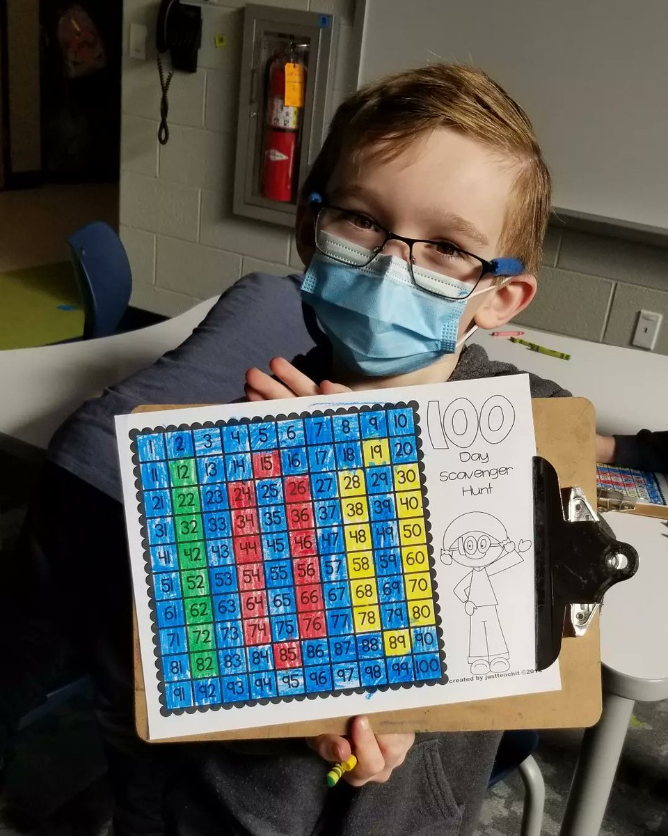 Loved subbing in his room today 💕#1stgrade #EASD #substitute #100thdayofschool