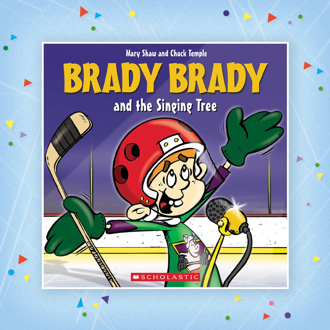 BRADY BRADY books are hockey — with heart! 🏒❤️ In BRADY BRADY AND THE SINGING TREE, by Mary Shaw and illustrated by Chuck Temple, Brady and his friends confront issues of empathy, respect and acceptance. Start reading: bit.ly/3uoCDGp #BookBirthday <a href="/Brady_Brady/">Brady Brady Inc.</a>