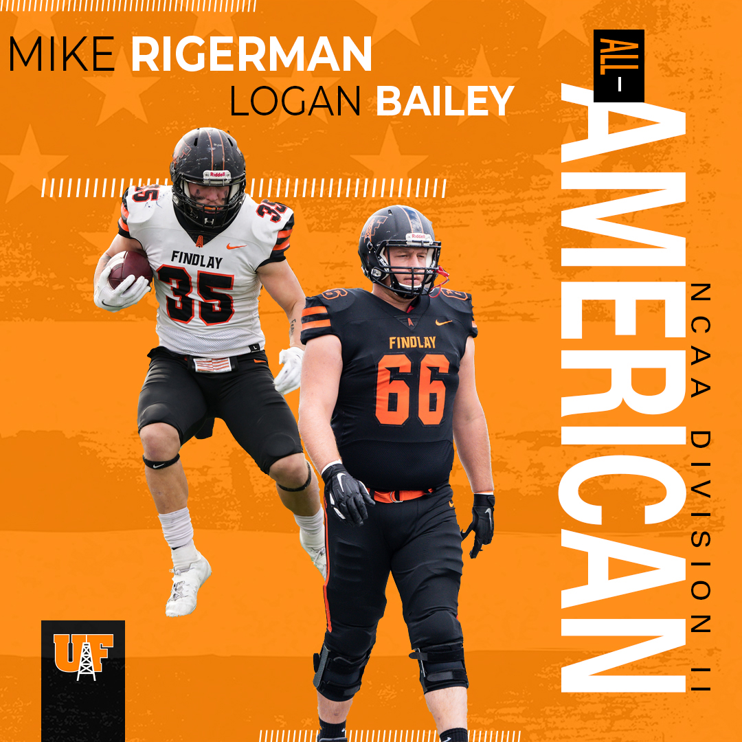 Both Logan Bailey and Mike Rigerman were named Dan Hansen NCAA All-American Honorable Mention. This comes as no surprise as these Oilers continue to rack up the awards. Congrats to Logan and Mike!

🏆athletics.findlay.edu/sports/fball/2…