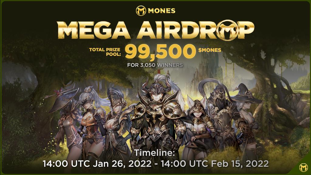 Airdrop BlogSpot (@airdropblgspot) on Twitter photo 🔥 Mones #Airdrop (MONES)
⭐️⭐️⭐️⭐️
🎁 Prize Pool: 99,500 MONES
💰 Reward: 30 MONES
👥 Referral: 50 to 1,000 MONES
🏆 Winners: 3,000 random + top 50
🔗 Airdrop Link: t.me/monesAirdrop_b…
• Follow <a href="/MonesNFTs/">Mones.io (⚔️, 💰)</a>
🌐 About Mones: Visit – mones.io 🔥 Mones #Airdrop (MONES)
⭐️⭐️⭐️⭐️
🎁 Prize Pool: 99,500 MONES
💰 Reward: 30 MONES
👥 Referral: 50 to 1,000 MONES
🏆 Winners: 3,000 random + top 50
🔗 Airdrop Link: t.me/monesAirdrop_b…
• Follow <a href="/MonesNFTs/">Mones.io (⚔️, 💰)</a>
🌐 About Mones: Visit – mones.io