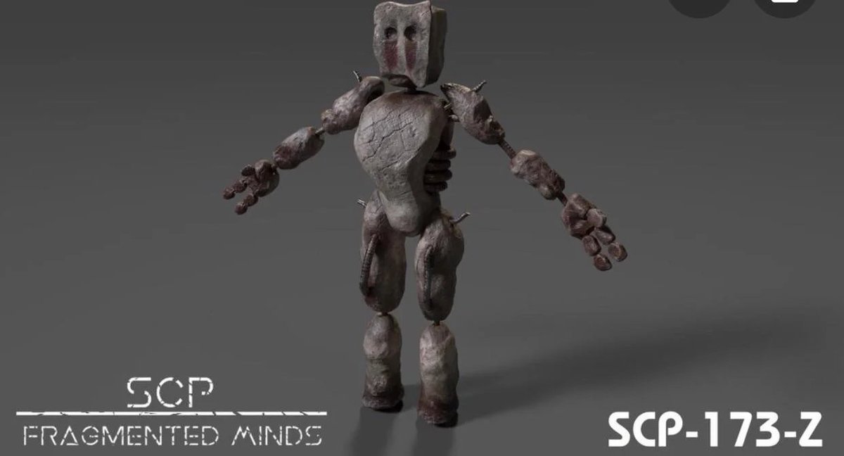 My second redesign of SCP-173, made to be less humanoid and more