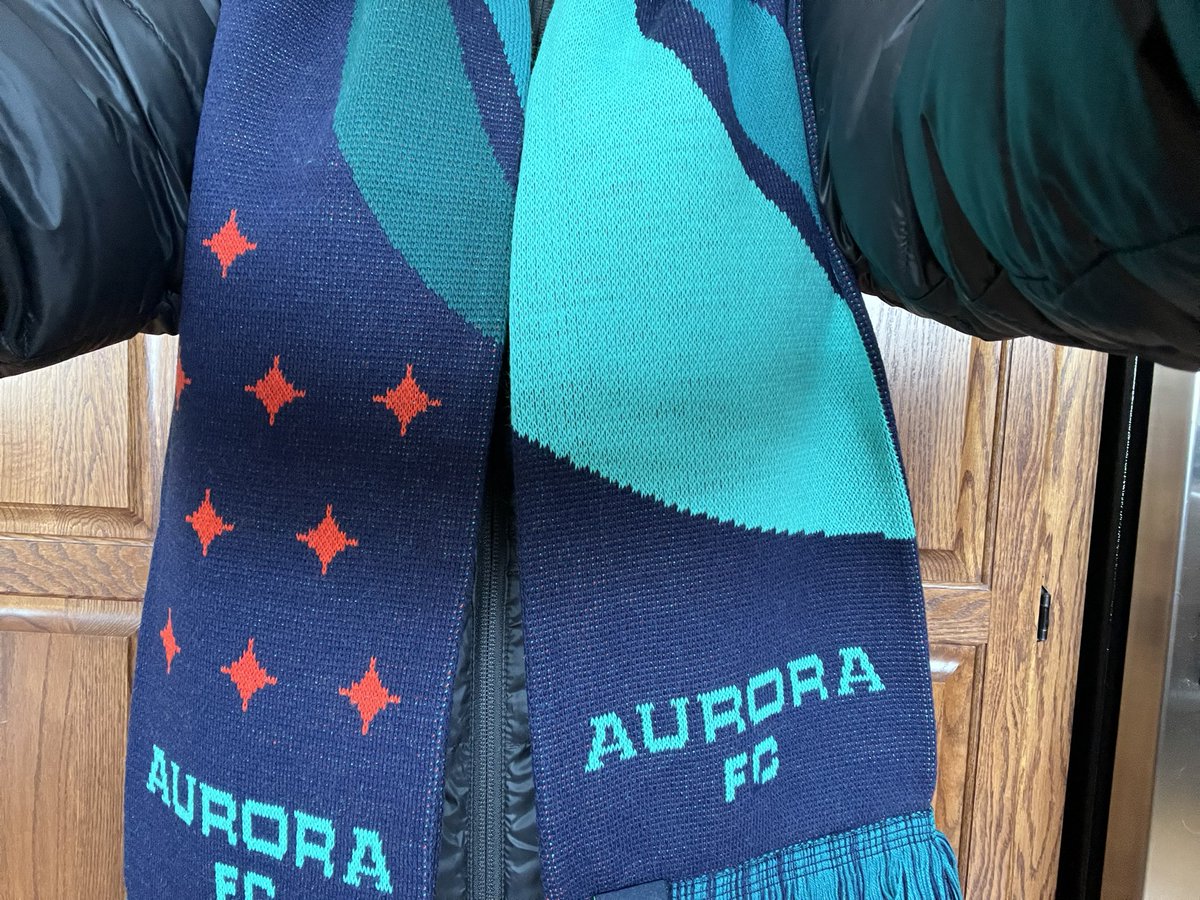 My scarf arrived today! Ready for the first game. <a href="/MNAuroraFC/">Minnesota Aurora FC</a>