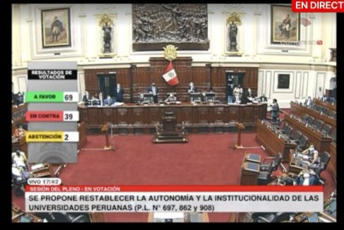 A río revuelto! El congreso no tiene sangre en la cara. En medio de la tensión nacional por el cambio de gabinete, acaban de mandar un puñal a SUNEDU.