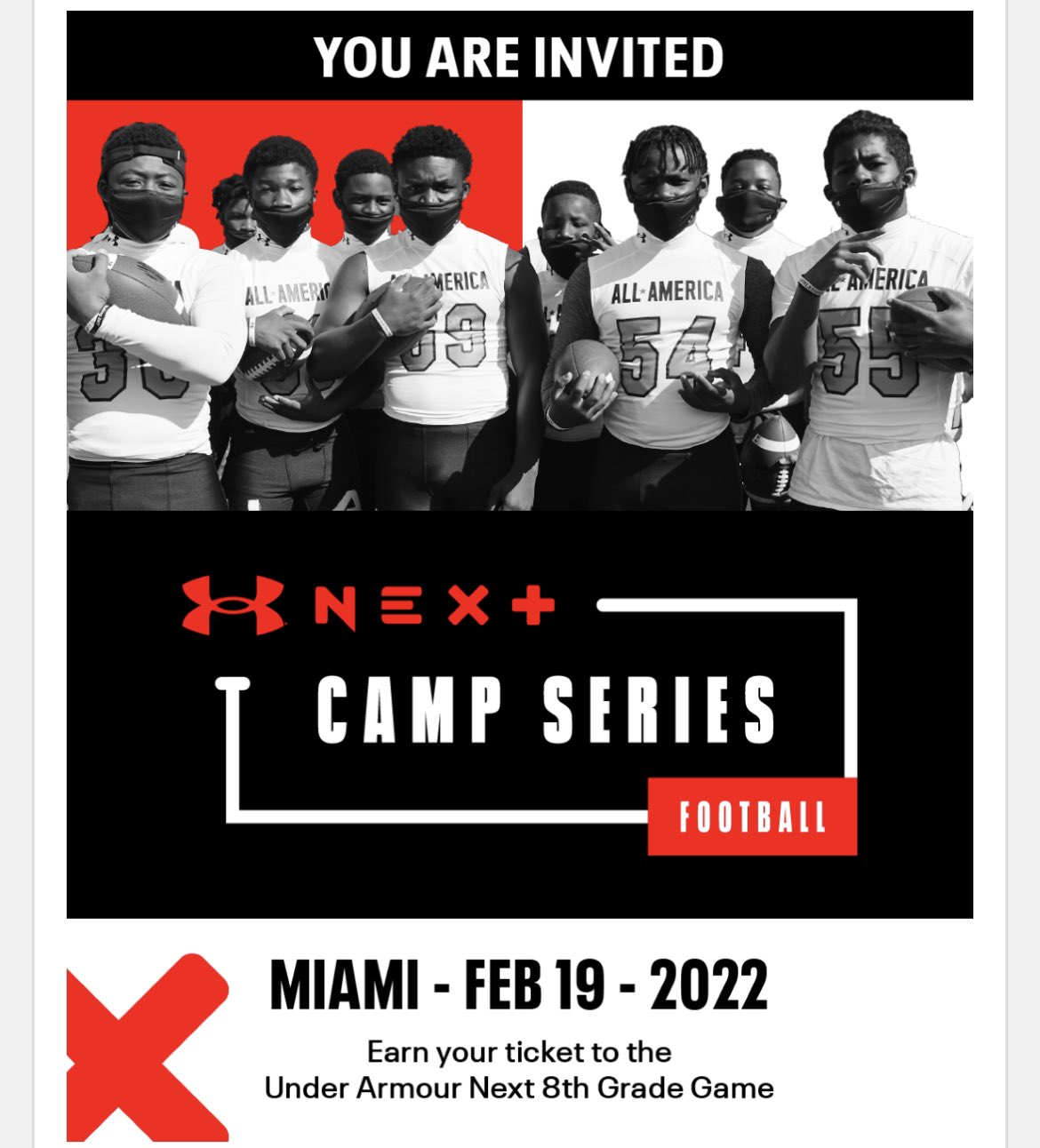 Under armour all hotsell american football camp