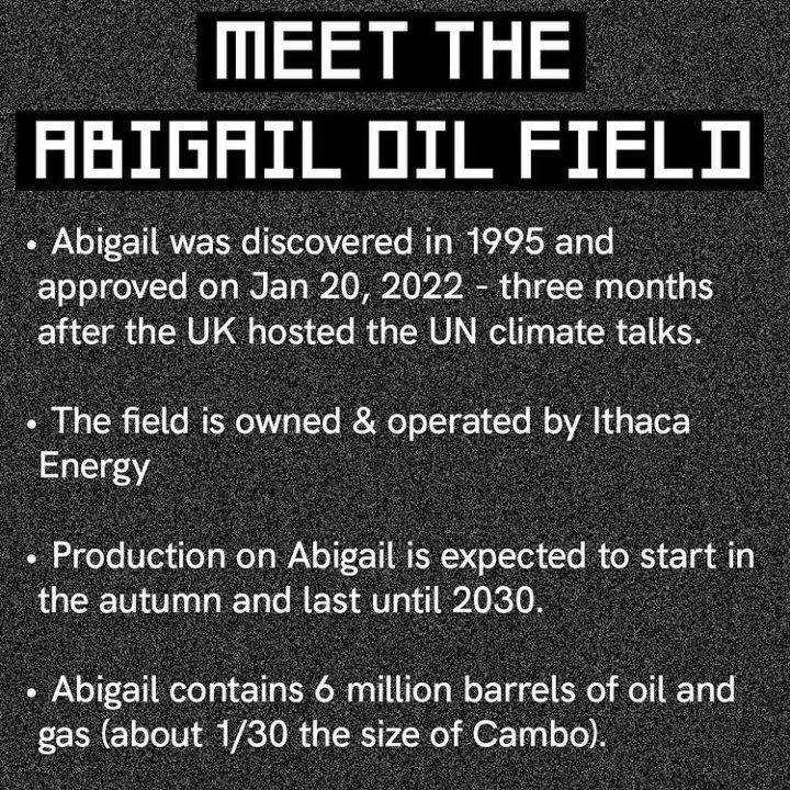PerrinAbi's tweet photo. This Abigail is not a fan. @BorisJohnson @KwasiKwarteng please stop expanding fossil fuel projects and instead invest in renewables and insulating homes. Lives depend on these decisions.  #StopCambo https://t.co/QqCokzCOHT