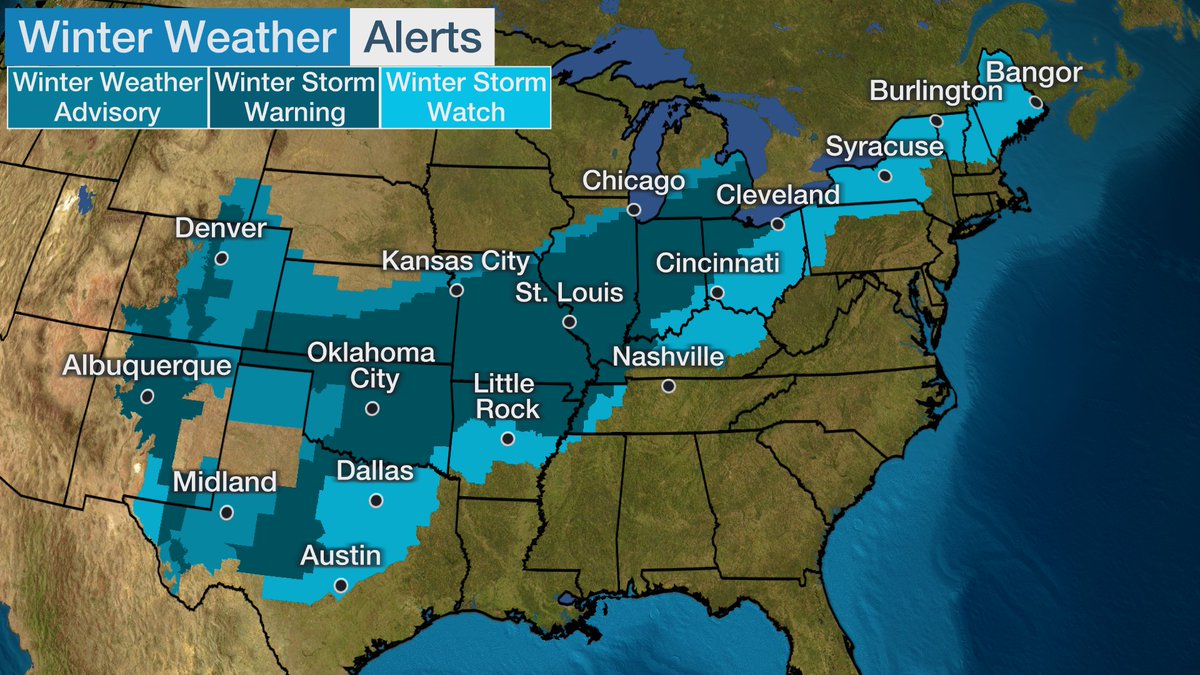 weatherchannel's tweet image. Over 80 million Americans are under winter storm watches and warnings as Winter Storm #Landon takes shape. 

Track the latest: weather.com/storms/winter/…