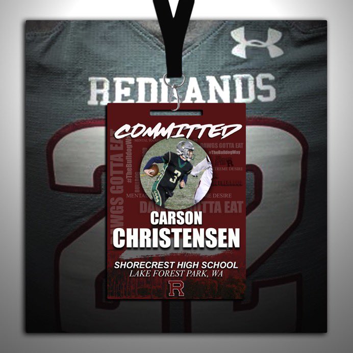 A lifelong dream come true! Excited to announce my commitment to <a href="/UofRedlands/">University of Redlands</a>. Big thank you to my family, friends, coaches for the constant support throughout the years. Thank you to <a href="/UR_CoachGood/">Jim Good</a> and the entire redlands coaching staff for the opportunity!

#committed #GoDawgs